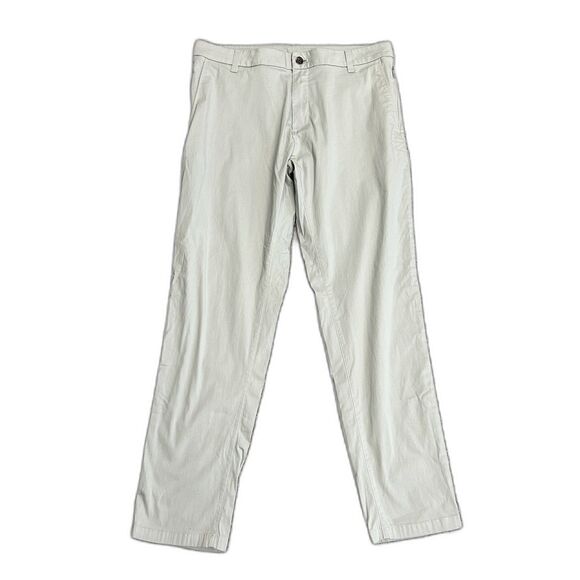 Birddogs Light Gray Flat Front Straight Leg Classic Stretch Khakis Size 34 X 30 - Picture 3 of 14